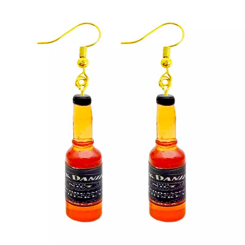 Jack Daniels Bottle Earrings